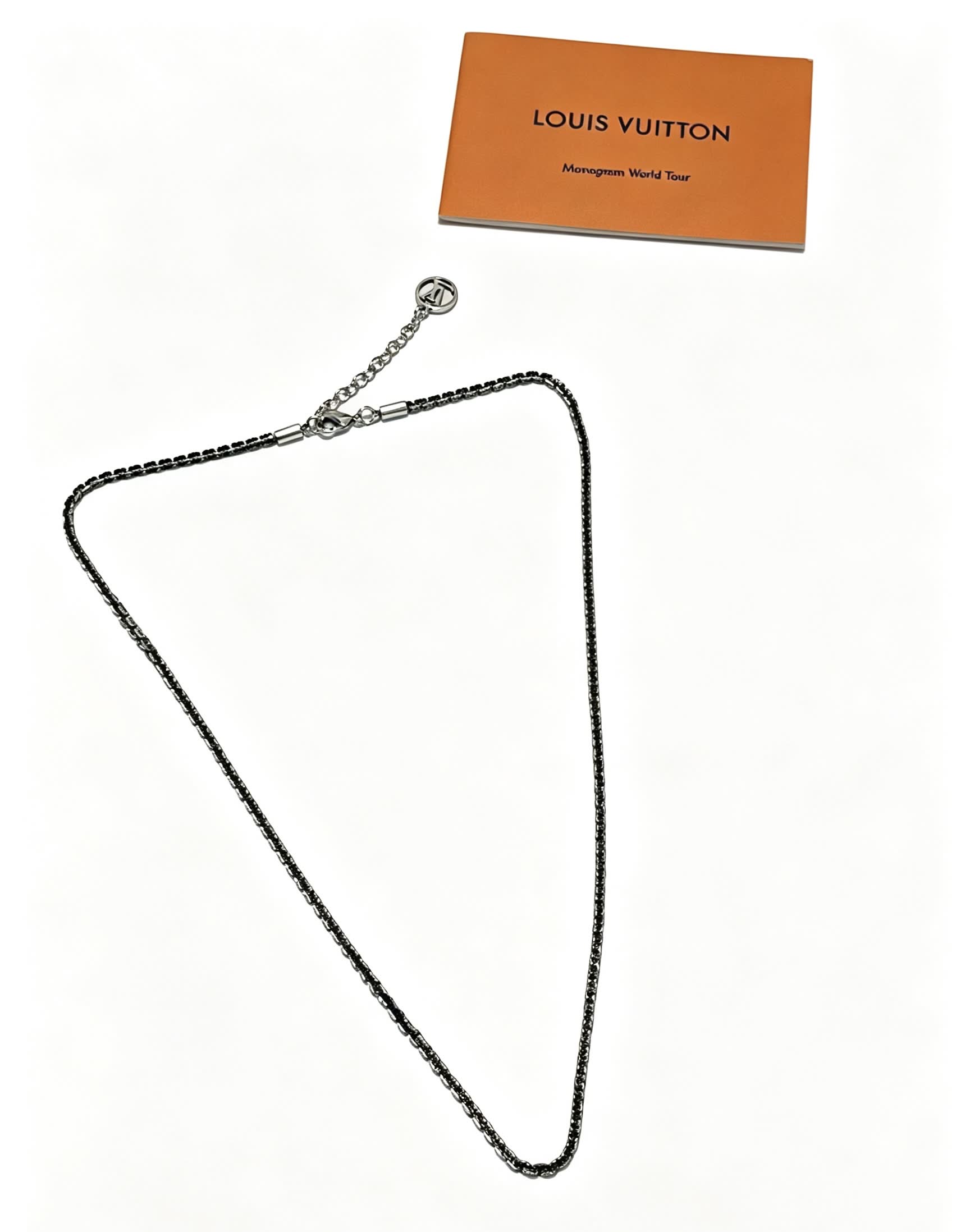 Louis Vuitton Black Beaded Necklace